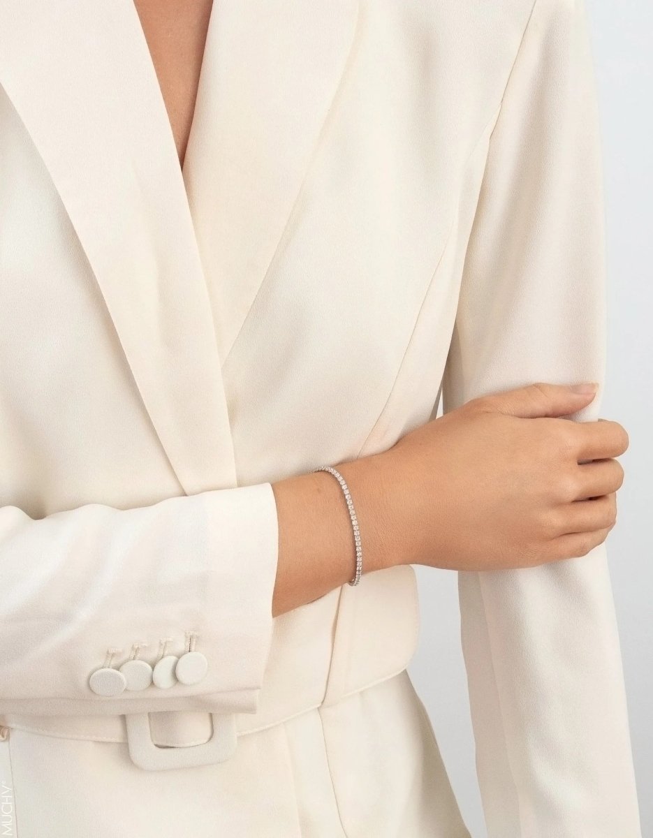 Brățară tennis din argint reglabilă Millie - Vagance România