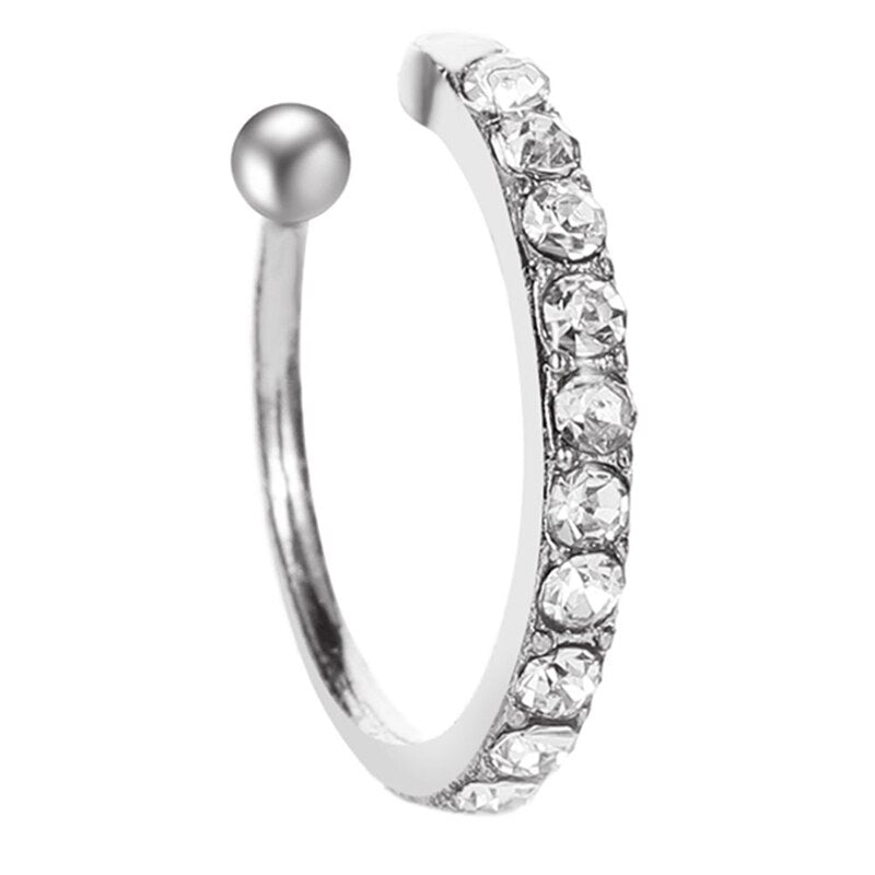 Cercel clip-on silver Brilliant - Vagance Jewelry