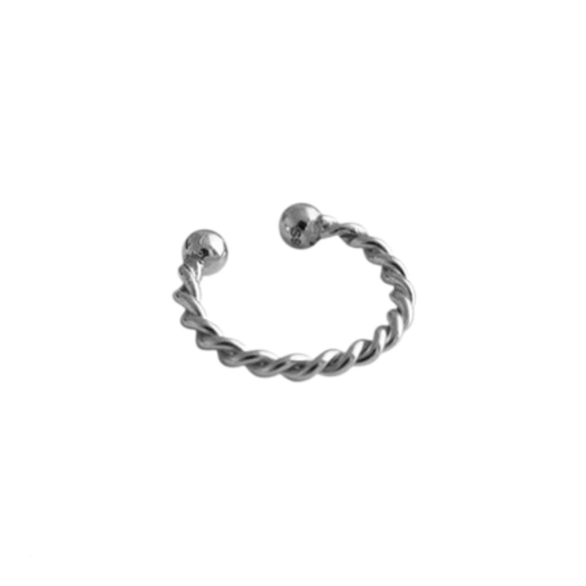 Cercel clip-on silver Clarion - Vagance Jewelry