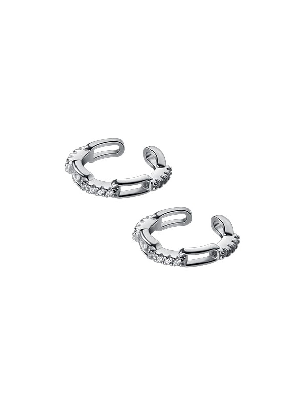 Cercel clip-on silver Kinsley - Vagance Jewelry