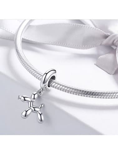 Charm silver Dog Balloon - Vagance Jewelry