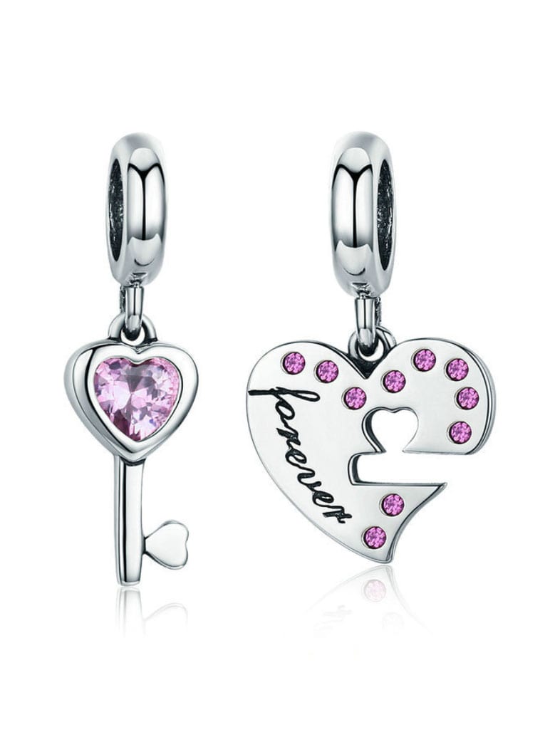 Charm silver Heart Lock - Vagance Jewelry