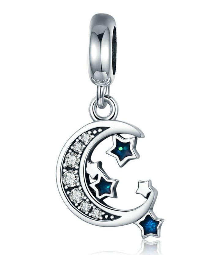 Charm silver StarMoon - Vagance Jewelry